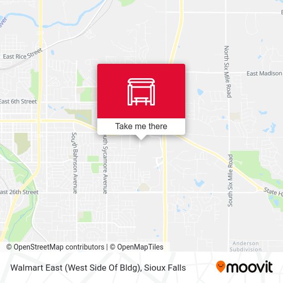Walmart East (West Side Of Bldg) map