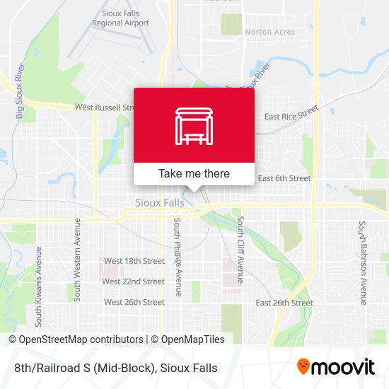 8th/Railroad S (Mid-Block) map