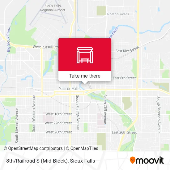 Mapa de 8th/Railroad S (Mid-Block)