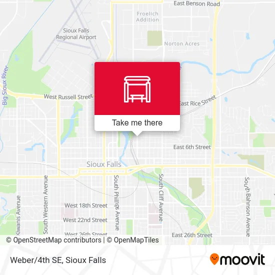 Mapa de Weber/4th SE
