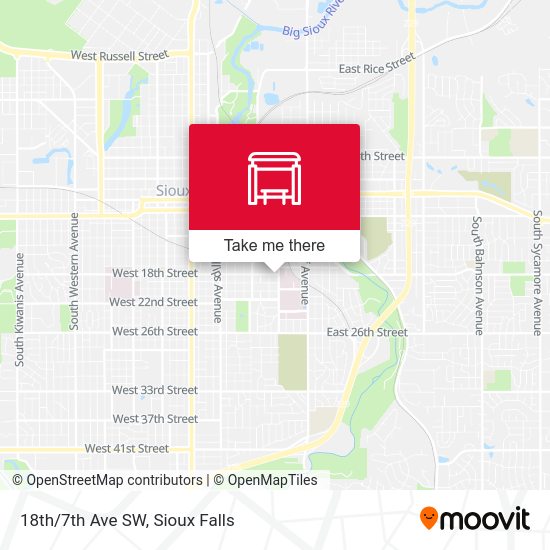 18th/7th Ave SW map