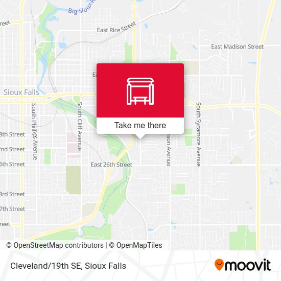 Cleveland/19th SE map