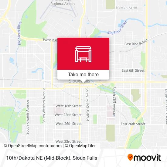 10th/Dakota NE (Mid-Block) map