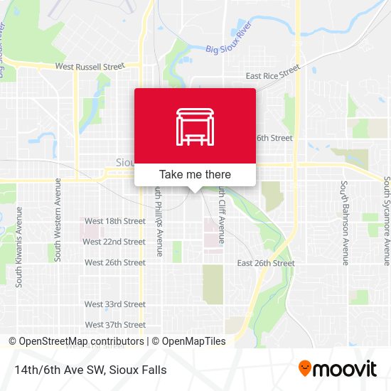 14th/6th Ave SW map