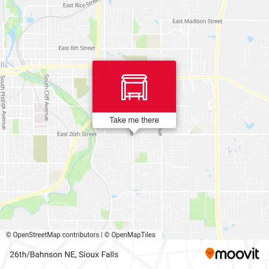 26th/Bahnson NE map