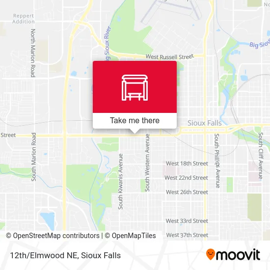 Mapa de 12th/Elmwood NE