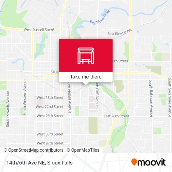 14th/6th Ave NE map