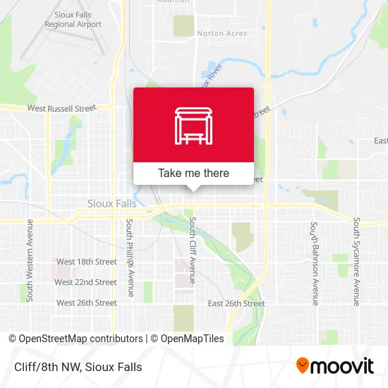 Mapa de Cliff/8th NW