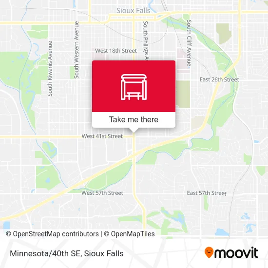 Mapa de Minnesota/40th SE