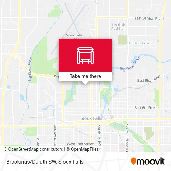 Mapa de Brookings/Duluth SW