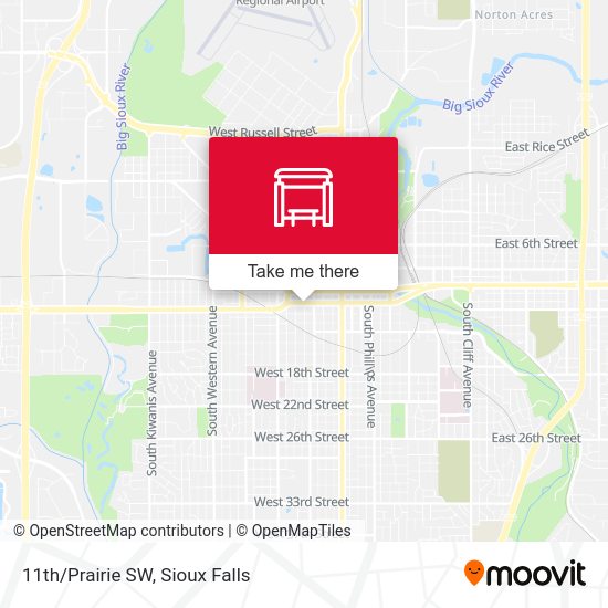 11th/Prairie SW map