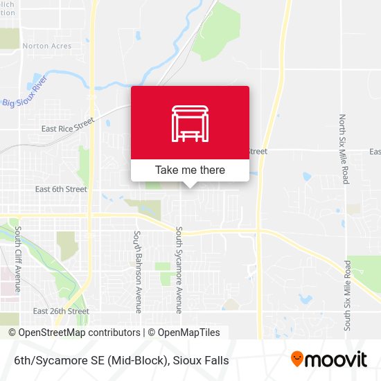 6th/Sycamore SE (Mid-Block) map
