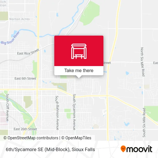 Mapa de 6th/Sycamore SE (Mid-Block)