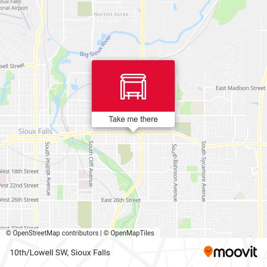 10th/Lowell SW map