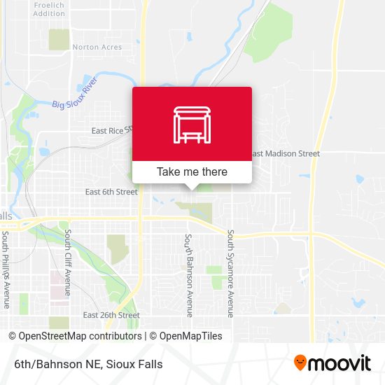 Mapa de 6th/Bahnson NE