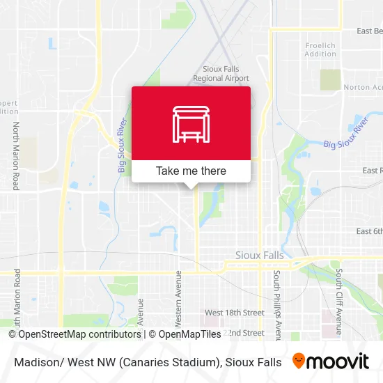 Madison/ West NW (Canaries Stadium) map
