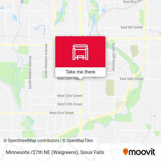 Mapa de Minnesota /27th NE (Walgreens)