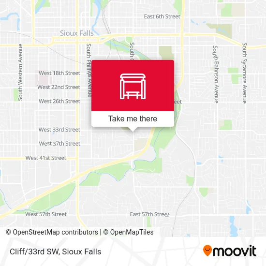 Cliff/33rd SW map