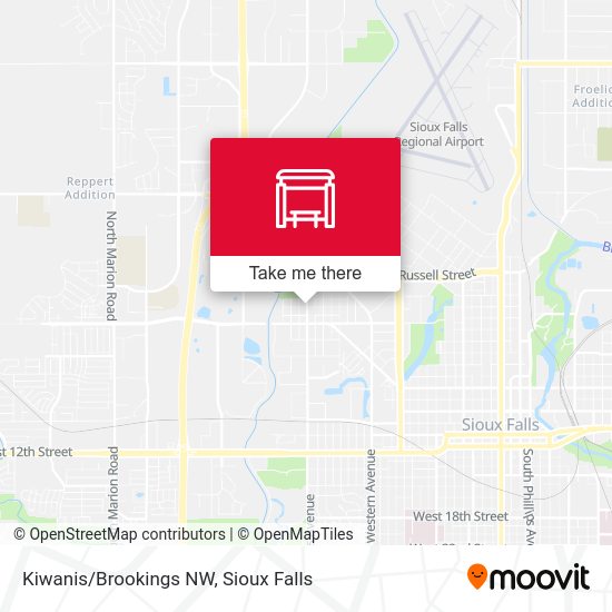 Kiwanis/Brookings NW map
