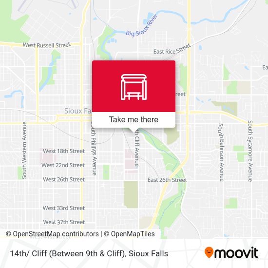 14th/ Cliff (Between 9th & Cliff) map