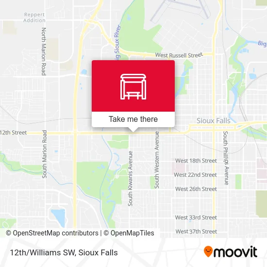 12th/Williams SW map