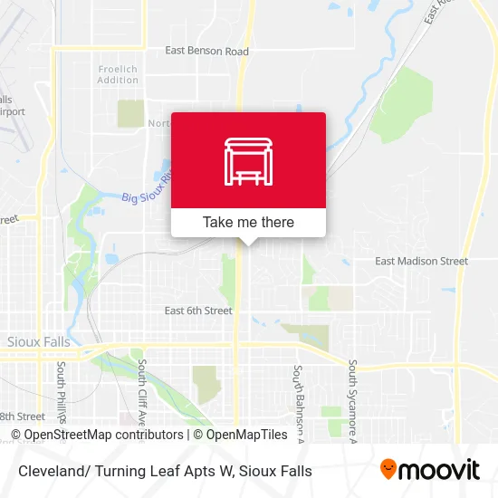Mapa de Cleveland/ Turning Leaf Apts W