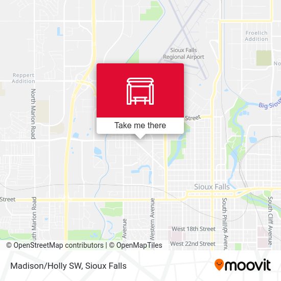 Madison/Holly SW map