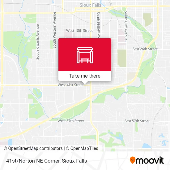 41st/Norton NE Corner map