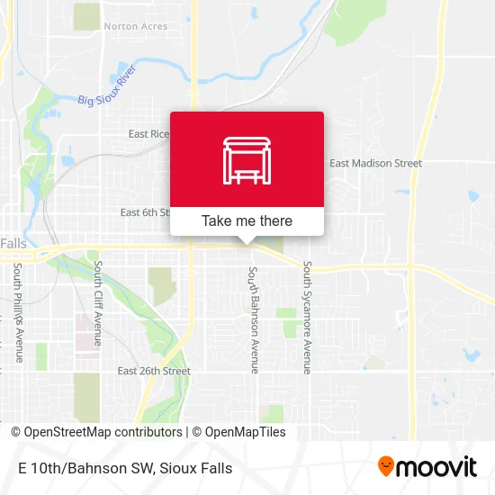 Mapa de E 10th/Bahnson SW