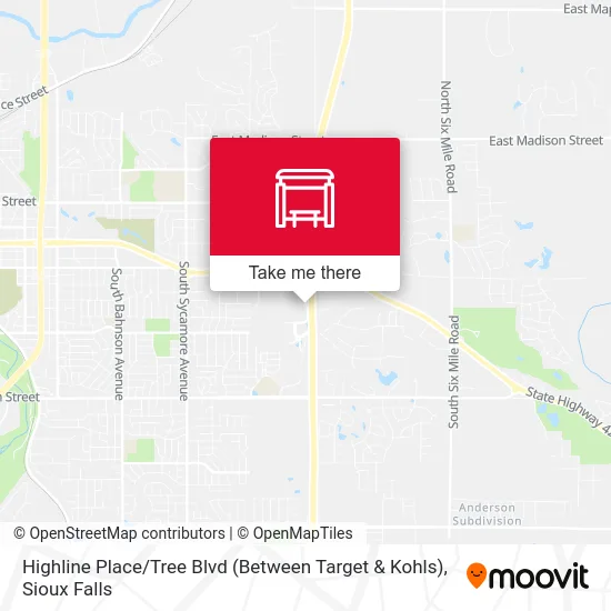 Mapa de Highline Place / Tree Blvd (Between Target & Kohls)