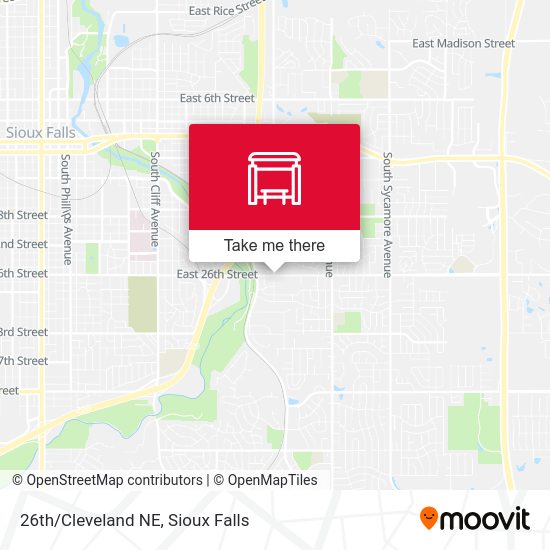 26th/Cleveland NE map
