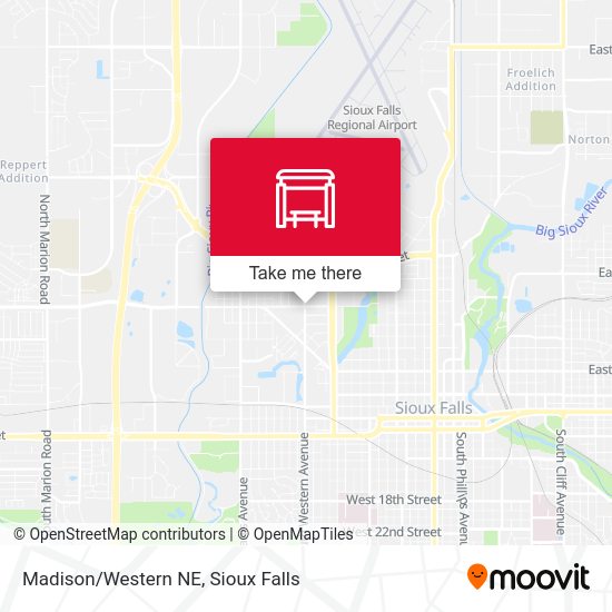 Madison/Western NE map