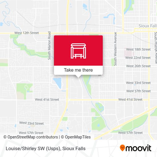 Louise/Shirley SW (Usps) map