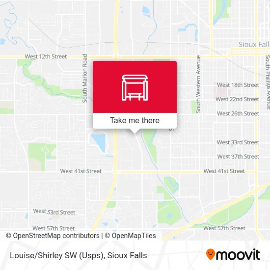 Mapa de Louise/Shirley SW (Usps)