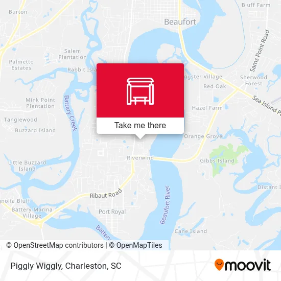 Piggly Wiggly map