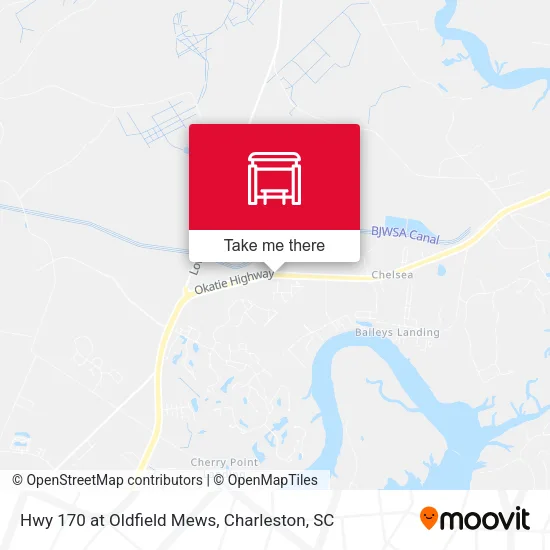 Hwy 170 at Oldfield Mews map