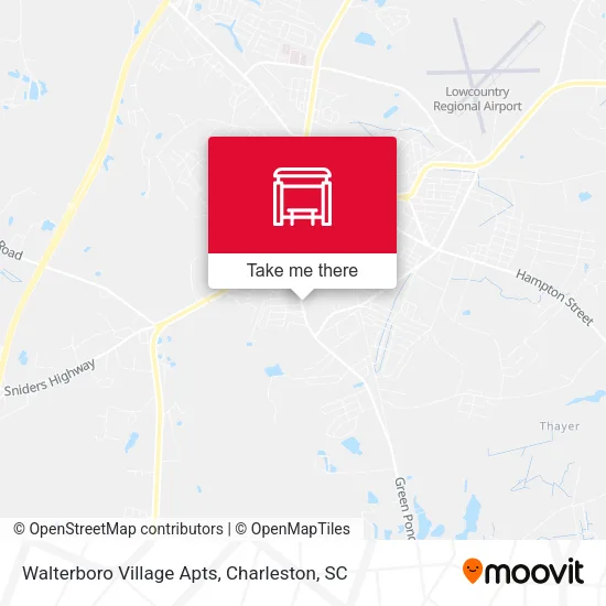 Mapa de Walterboro Village Apts