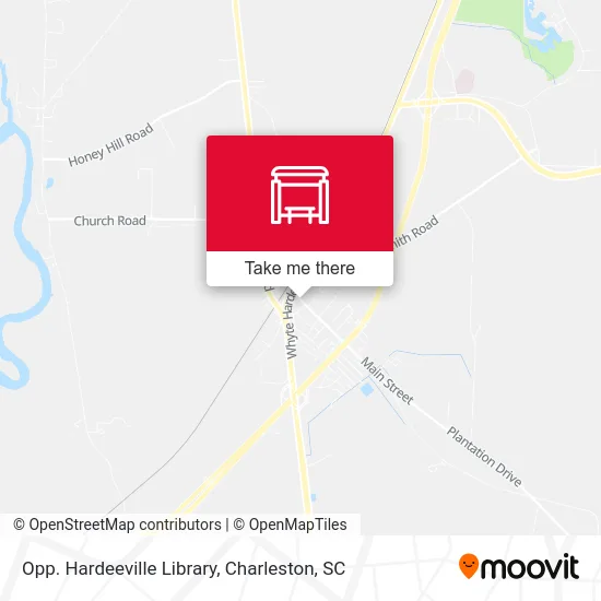 Opp. Hardeeville Library map