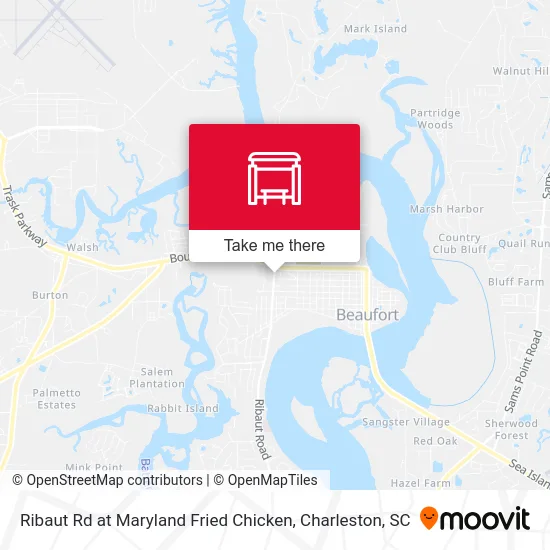 Ribaut Rd at Maryland Fried Chicken map