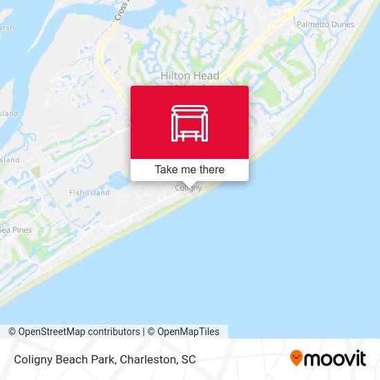 Coligny Beach Park map