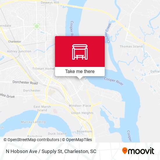 N Hobson Ave / Supply St map