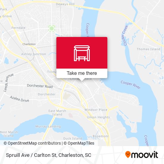 Spruill Ave / Carlton St map