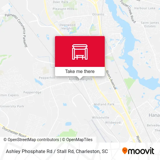 Ashley Phosphate Rd / Stall Rd map