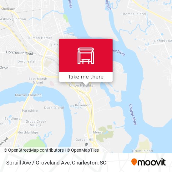 Spruill Ave / Groveland Ave map