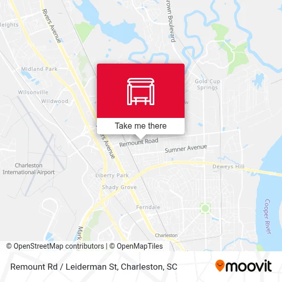 Remount Rd / Leiderman St map