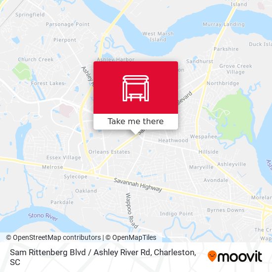 Sam Rittenberg Blvd / Ashley River Rd map
