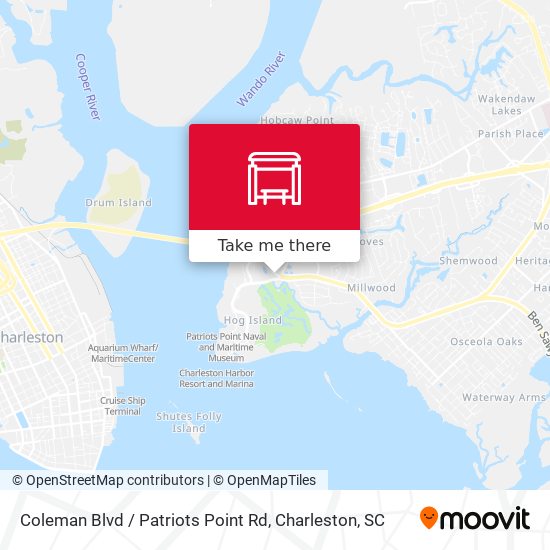 Coleman Blvd / Patriots Point Rd map