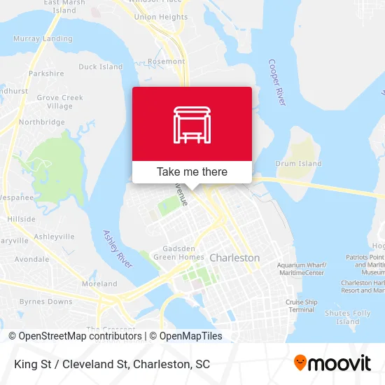 King St / Cleveland St map