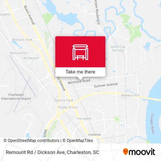 Remount Rd / Dickson Ave map