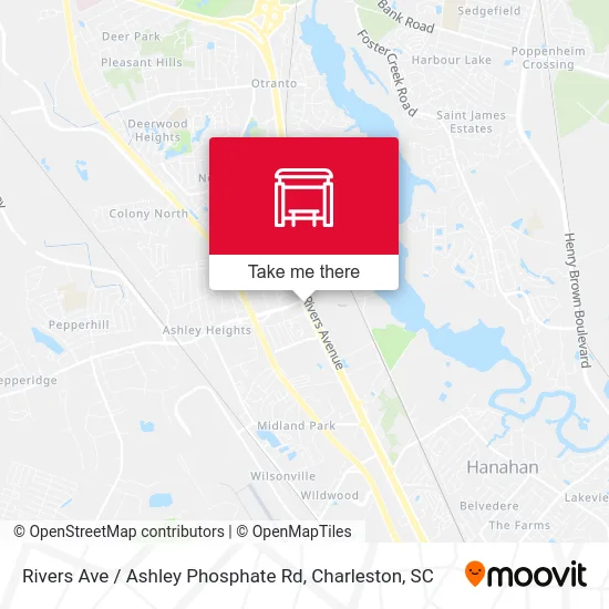Rivers Ave / Ashley Phosphate Rd map